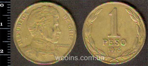 Монета Чілі 1 песо 1978