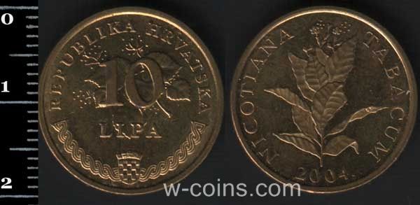Coin Croatia 10 lipa 2004