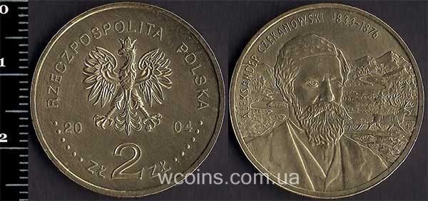 Монета Польща 2 злотих 2004 Чекановський Олександр