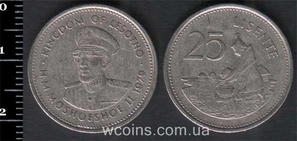 Coin Lesotho 25 lisente 1979