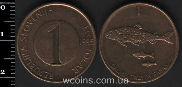 Монета Словенія 1 толар 1995