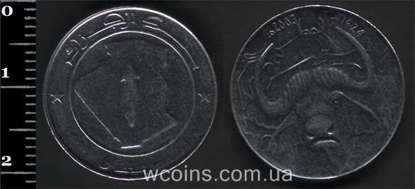 Coin Algeria 1 dinar 2003