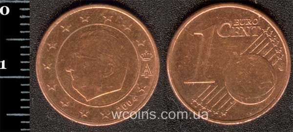 Монета Бельґія 1 євро цент 2004