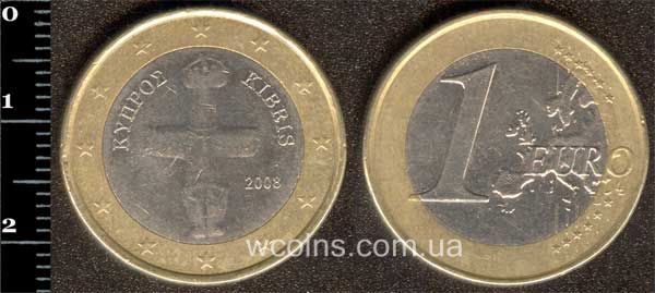 Монета Кіпр 1 євро 2008