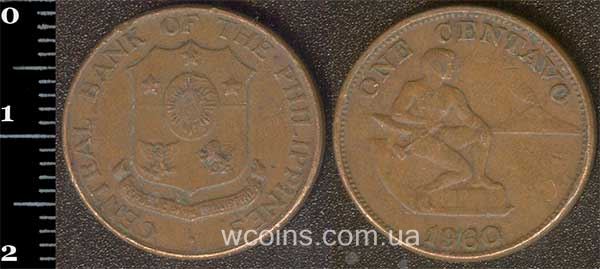 Монета Філіппіни 1 сентаво 1960
