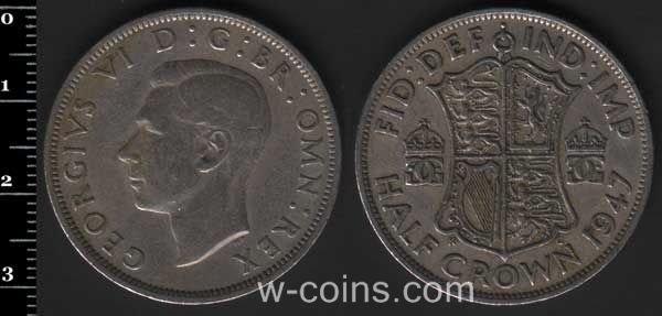 Coin United Kingdom 1/2 krone 1947