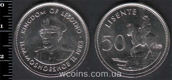 Coin Lesotho 50 lisente 1983