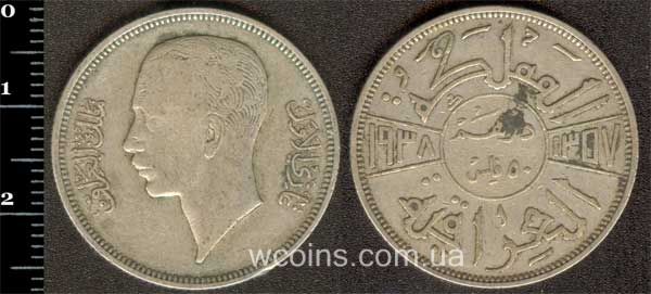 Монета Ірак 50 філс 1938