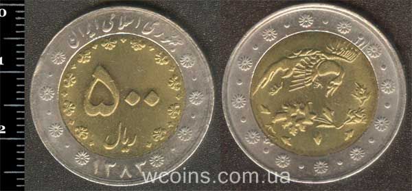Coin Iran 500 rials 2004
