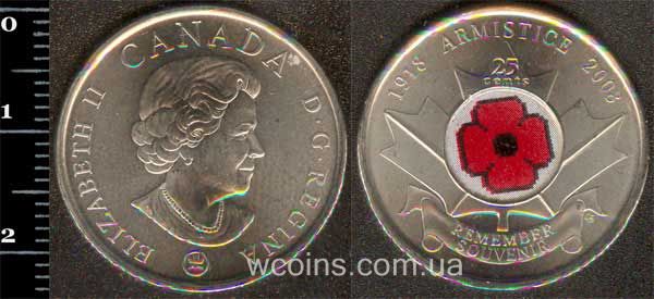 Coin Canada 25 cents 2008