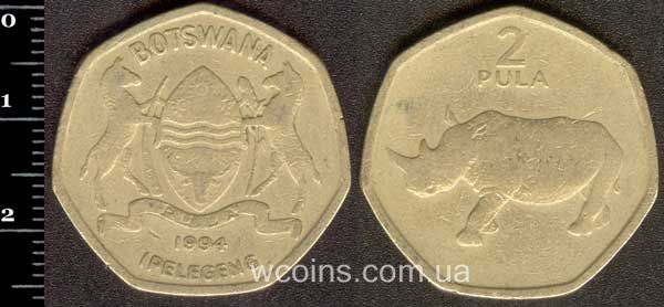 Монета Ботсвана 2 пула 1994