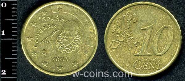 Coin Spain 10 eurocents 2003