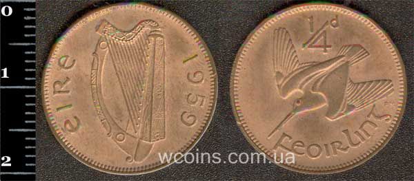 Монета Ірландія 1/4 пенні 1959