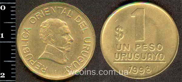 Coin Uruguay 1 peso 1998