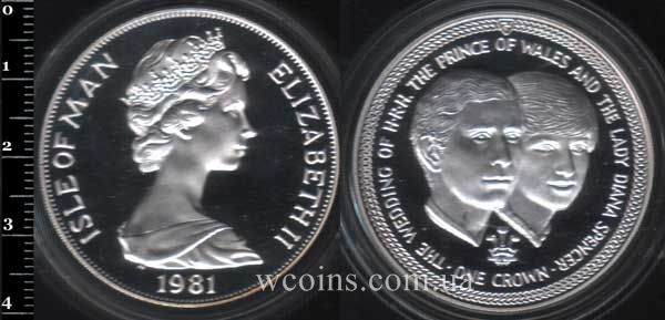 Coin Isle of Man 1 krone 1981