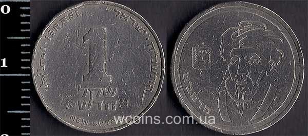 Монета Ізраїль 1 новий шекель 1988