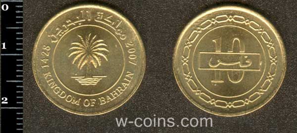 Монета Бахрейн 10 філс 2007
