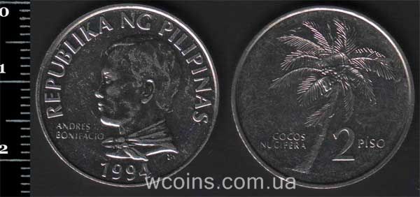 Монета Філіппіни 2 пісо 1994
