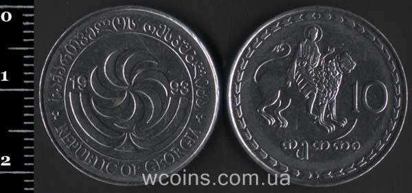 Coin Georgia 10 tetri 1993