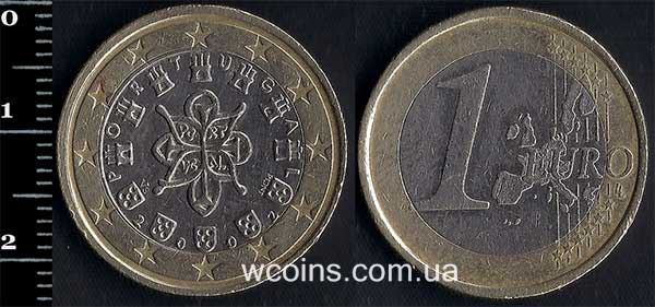 Монета Портуґалія 1 євро 2002