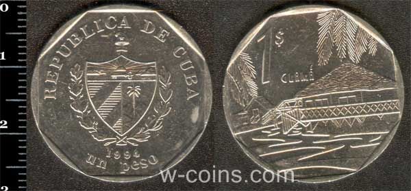 Монета Куба 1 песо 1994