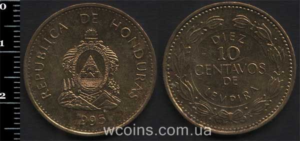 Монета Гондурас 10 сентаво 1995