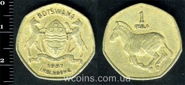 Coin Botswana 1 pul 1991