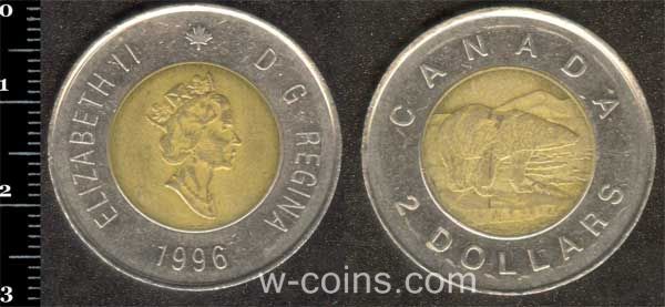 Монета Канада 2 долара 1996