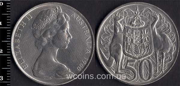 Монета Австралія 50 центів 1966