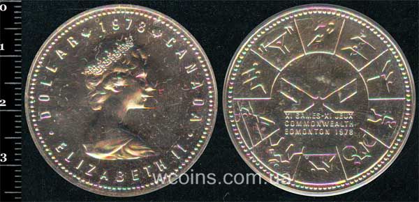 Монета Канада 1 долар 1978