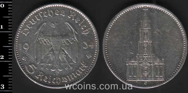 Монета Німеччина 5 рейхсмарок 1934