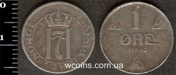 Монета Норвеґія 1 ере 1920