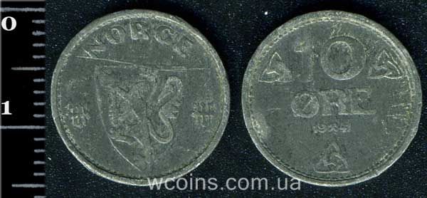Монета Норвеґія 10 ере 1941