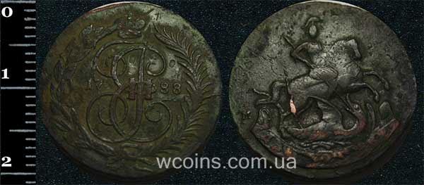 Монета Росія 2 копійки 1788