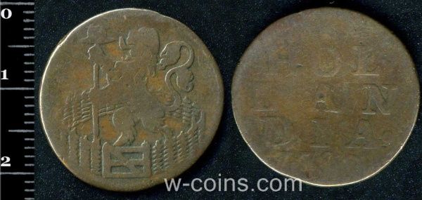 Coin Netherlands 1 duit 1720