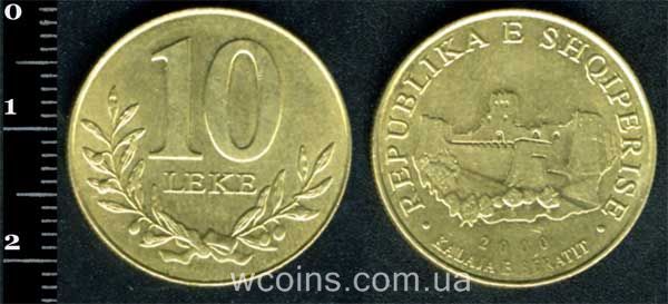 Монета Албанія 10 лек 2000
