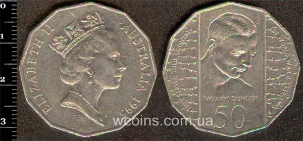 Coin Australia 50 cents 1995