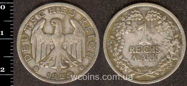 Монета Німеччина 1 рейхсмарка 1925