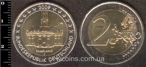 Монета Німеччина 2 євро 2009