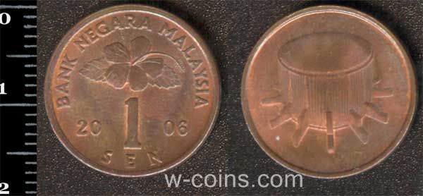 Монета Малайзія 1 сен 2006