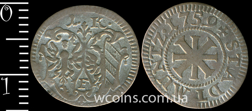 Coin Nuremberg 1 kreuzer 1759