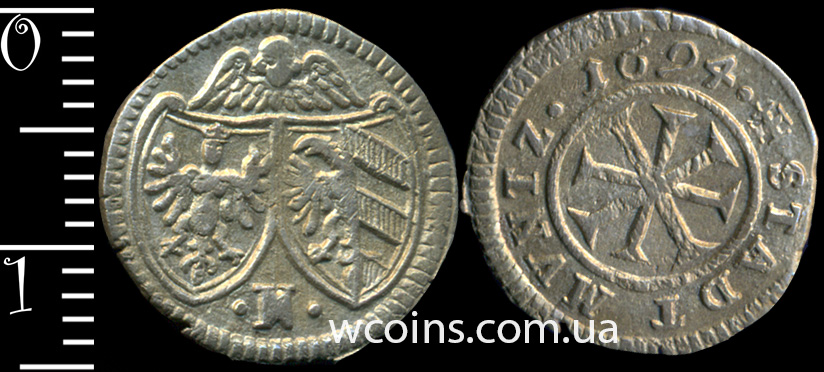 Coin Nuremberg 1 kreuzer 1694