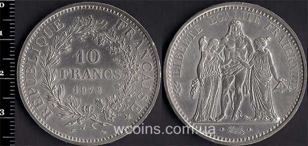 Coin France 10 francs 1972