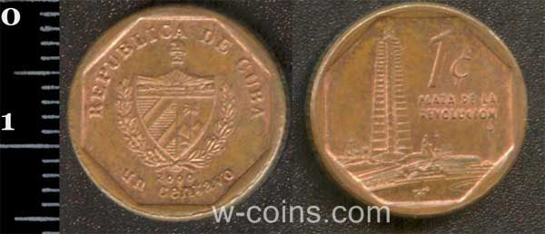 Монета Куба 1 сентаво 2000