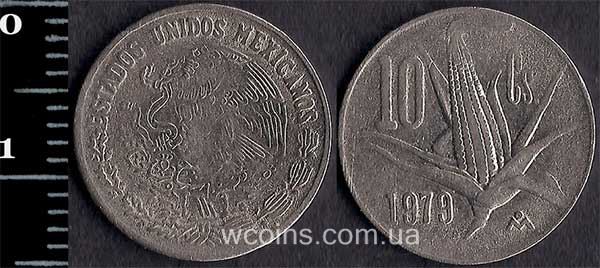 Монета Мексика 10 сентаво 1979