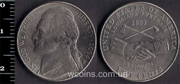 Coin USA 5 cents 2004