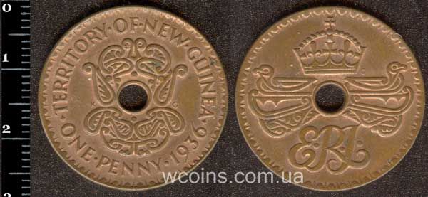 Coin Papua New Guinea 1 penny 1936