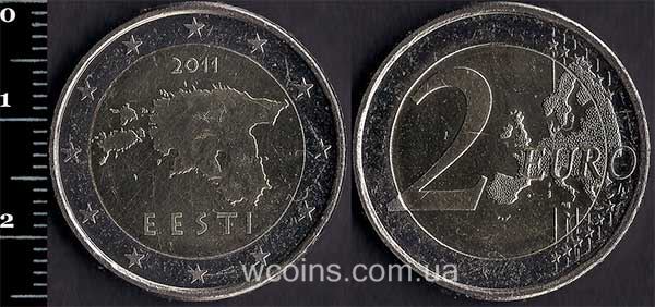 Монета Естонія 2 євро 2011