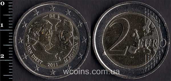 Монета Бельґія 2 євро 2011