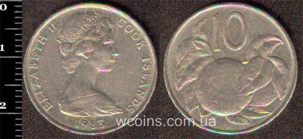 Монета Кука Острови 10 пенсів 1983